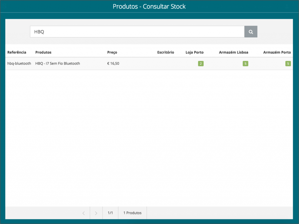 Consultar Stock - POS