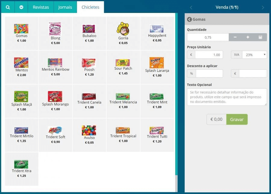 Utilização no POS - Passo 2