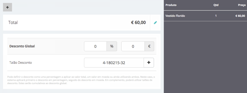Aplicação de Desconto - Passo 1