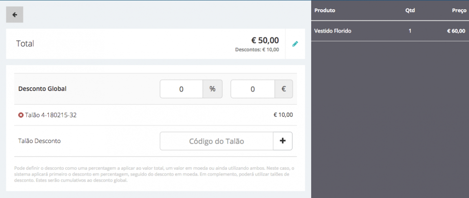 Aplicação de Desconto - Passo 2