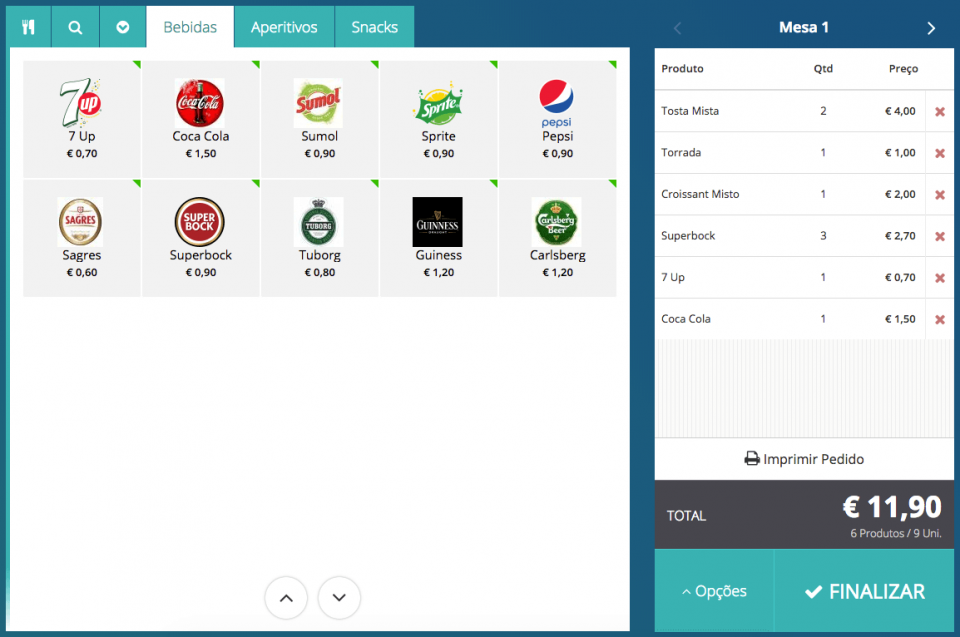 Adicionar Produtos à Venda