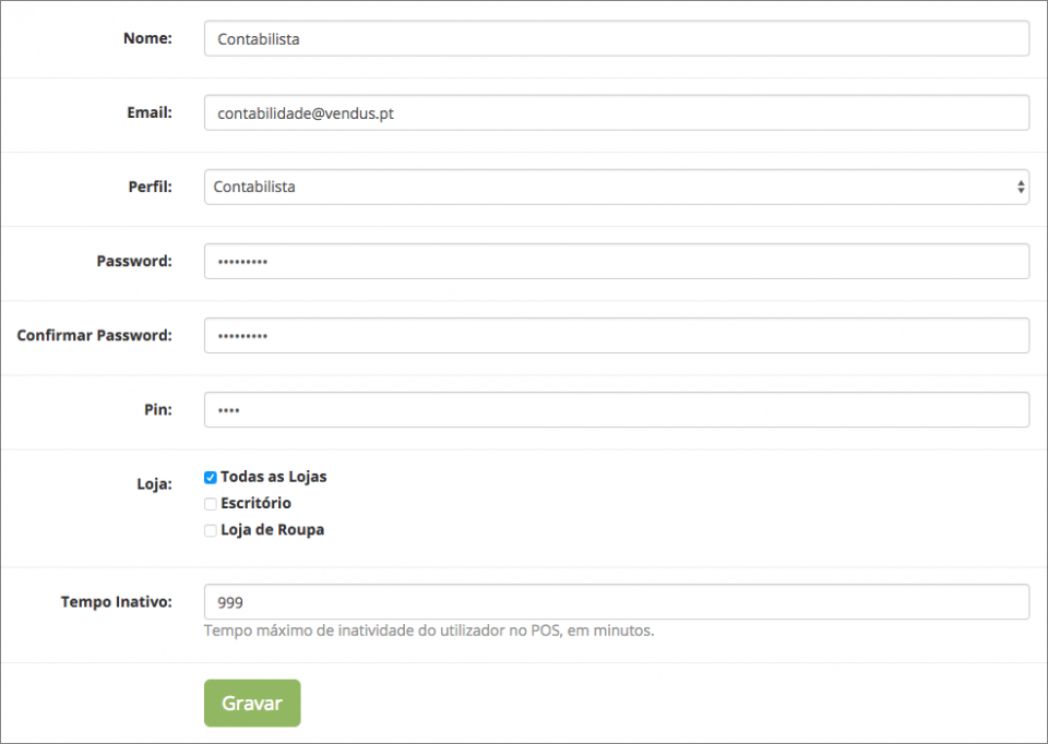 Conceder acesso ao Contabilista