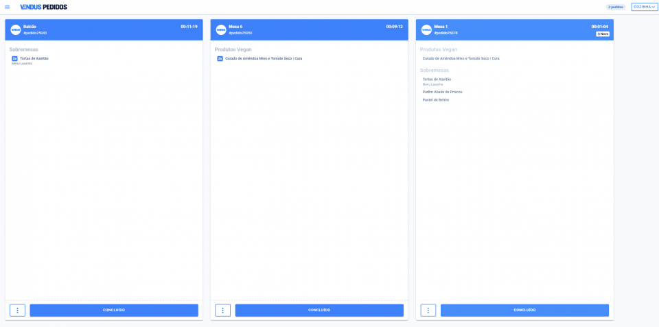 Vendus Pedidos - Exemplo