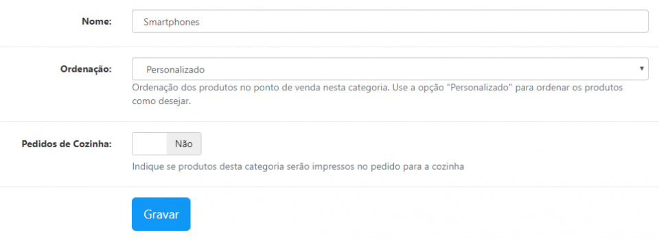 Organização Personalizada - Passo 1