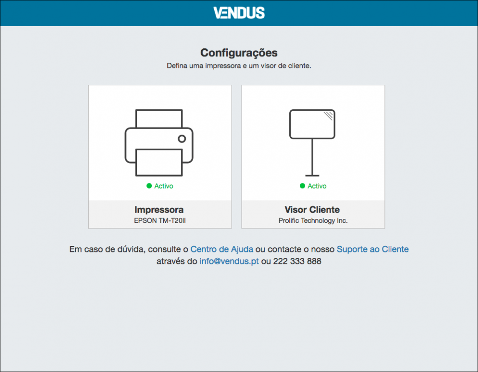 Impressora e Visor instalados - Vendus Dispositivos