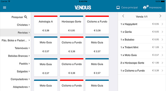 Tablet Android/iOS - Interface POS